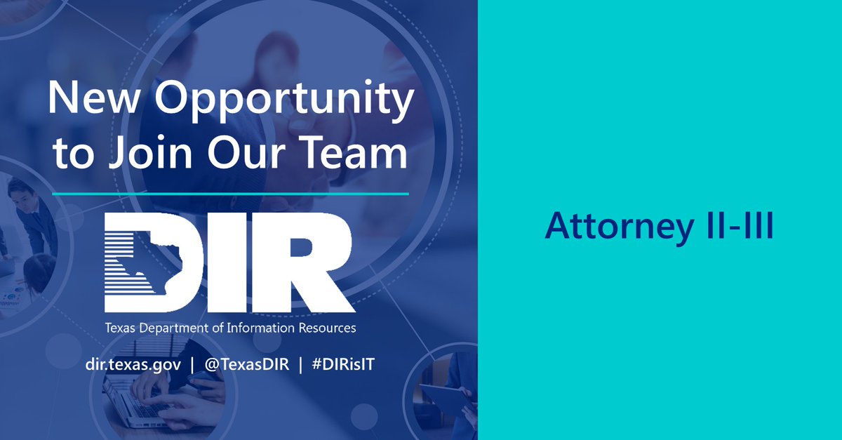 TexasDIR's tweet photo. We are looking to add an Attorney to our team!
This role involves planning and implementing legal tasks, preparing legal documents, and rendering legal advice and counsel. #DIRisIT #JobOpportunity
Link to apply: https://t.co/AqZ5Xz75bf https://t.co/ZC5G0dgrQo