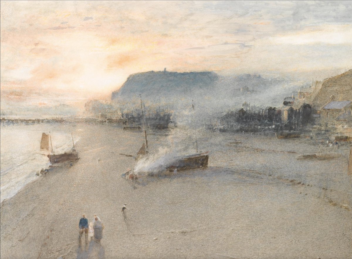 Hastings by Albert Goodwin, RWS 1907 Watercolour (Private Collection)