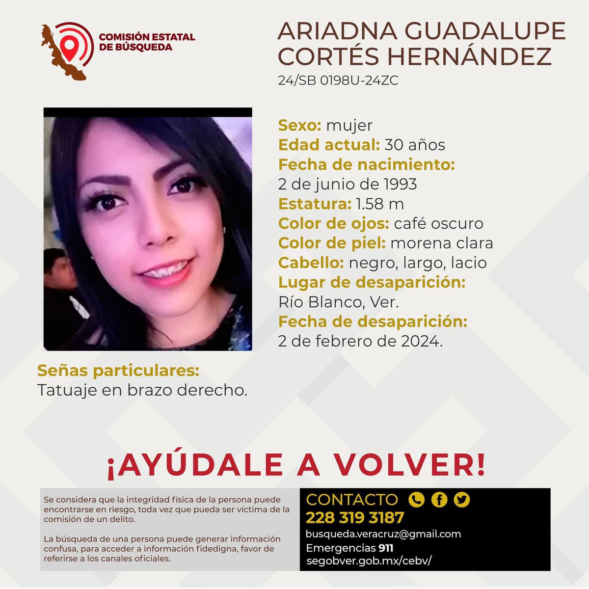 pinche_ali's tweet photo. Desde el viernes 2 de febrero 8 pm no se sabe el paradero de Ari, por favor ayúdanos a  retwittear para que regrese pronto a casa 
#rioblancoveracruz #rioblanco #Veracruz #NosFaltaAri #TeBuscamosAri @CuitlahuacGJ @porktendencia https://t.co/sHlBKDZf7v
