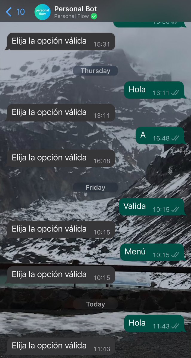 conlean's tweet photo. @PersonalFlow_At estimados no puedo hablar con ustedes mediante el  whatsapp hace una semana. https://t.co/r8KOvm3gPT