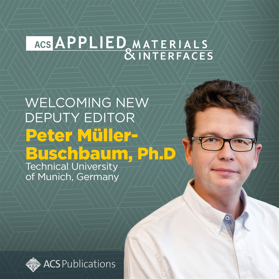 ACS Publications is pleased to welcome Professor Peter Müller-Buschbaum (@muller_group) as the new Deputy Editor of ACS Applied Materials & Interfaces. Get to know Dr. Müller-Buschbaum by reading our recent interview 👉 go.acs.org/7Vl