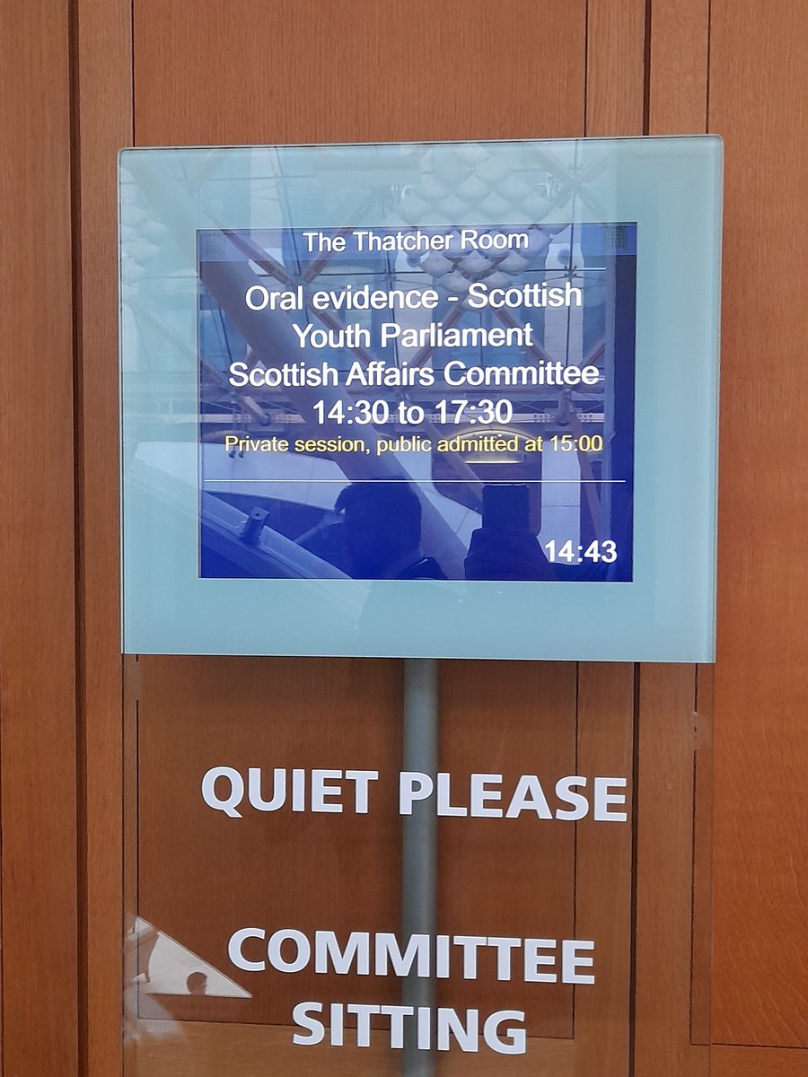 OfficialSYP's tweet photo. MSYPs are about to give evidence to the @CommonsScotAffs!

We'll be sharing the issues most important to Scotland's young people with the Committee of MPs.

Watch along here: https://t.co/UUYv66dDQj https://t.co/R8UaDcmZR3