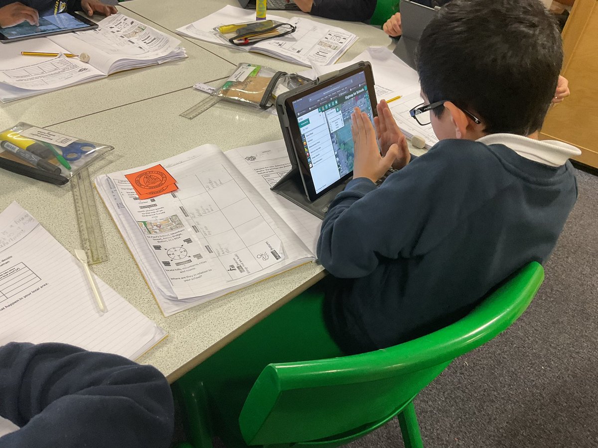 StPaulsBolton's tweet photo. This afternoon Year 3 used @Digimap4Schools to locate human and physical features of our local area #StPaulsGeographyAB https://t.co/1f6G7PI3Dl