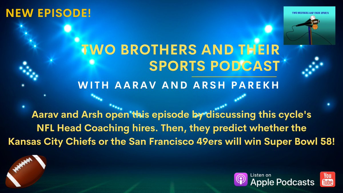 2_BrosandSports's tweet image. NEW! We open this episode by discussing this cycle's #NFL #HeadCoaching hires. Then, we predict whether the #KansasCityChiefs or the #SanFrancisco49ers will win #SuperBowl58! 
YT: ow.ly/ybI650QxSIf
#SuperBowl #SuperBowlLVIII #Chiefs #KansasCity #49ers #SanFrancisco