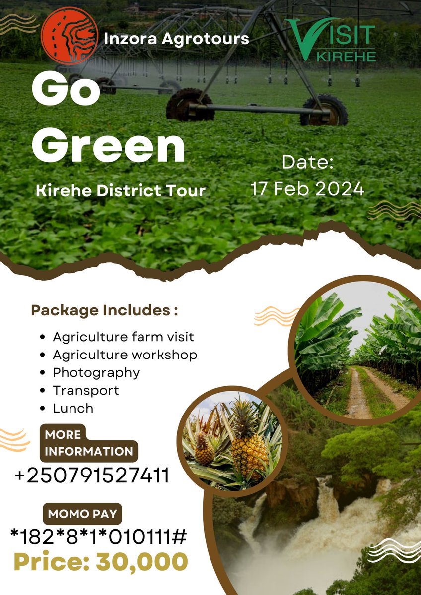 harerimana_tito's tweet photo. Give back #Kucyaro 🥰 &amp; support local farmers! Choose sustainable travel &amp; join our AgroTourism Tour that helps to preserve agricultural and environment. 

#GoGreen 
#InzoraTourism
#VisitKirehe https://t.co/jHfHm8soSz