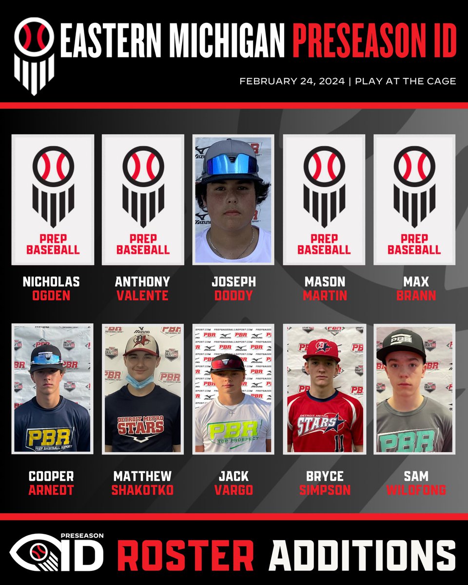 Prep Baseball Michigan (@prepbaseballmi) on Twitter photo π¬ππππππ π΄π° π·ππππππππ π°π«
π 2/24
π <a href="/playatthecage/">Play at the Cage (Home of the Motor City Hit Dogs)</a>
π loom.ly/d1bMJw8
Welcome to the following players β¬οΈ π¬ππππππ π΄π° π·ππππππππ π°π«
π 2/24
π <a href="/playatthecage/">Play at the Cage (Home of the Motor City Hit Dogs)</a>
π loom.ly/d1bMJw8
Welcome to the following players β¬οΈ