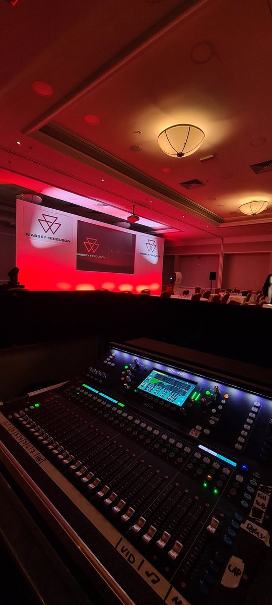 AlexFishSound's tweet image. From the Massey Ferguson Dealer Meeting back in January at Marriott Forest of Arden 

#audiotechnician #liveevents #livesound #conference #audio #av