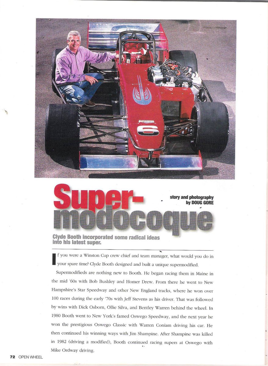 HavenRacewayJP's tweet image. Clyde Booth is one of the most ingenious and successful constructors in @ISMAsupers and @OswegoSpeedway history, and according to Mike Ordway Jr's latest interview with Elkins we can expect a NEW Silver Bullet hitting the track in 2024.