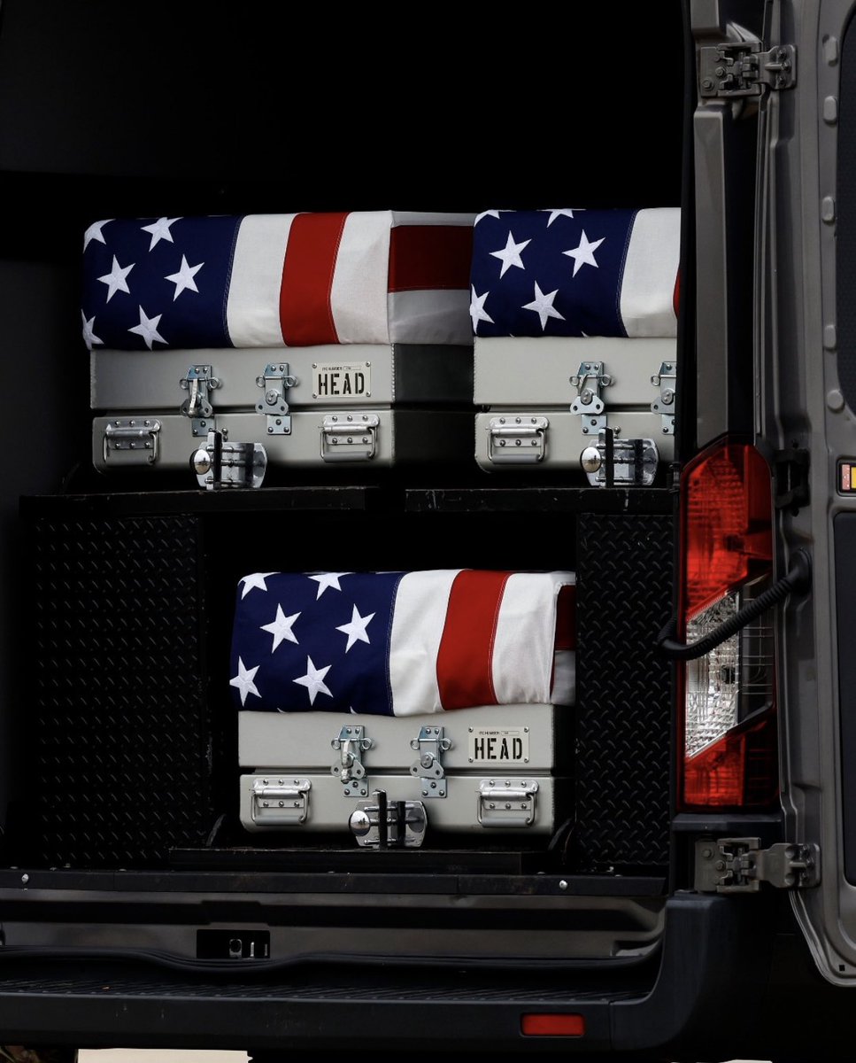 lombardo772's tweet photo. Three Army Reserve soldiers killed last weekend in a drone strike in Jordan are home. https://t.co/R7ODSNEt3O