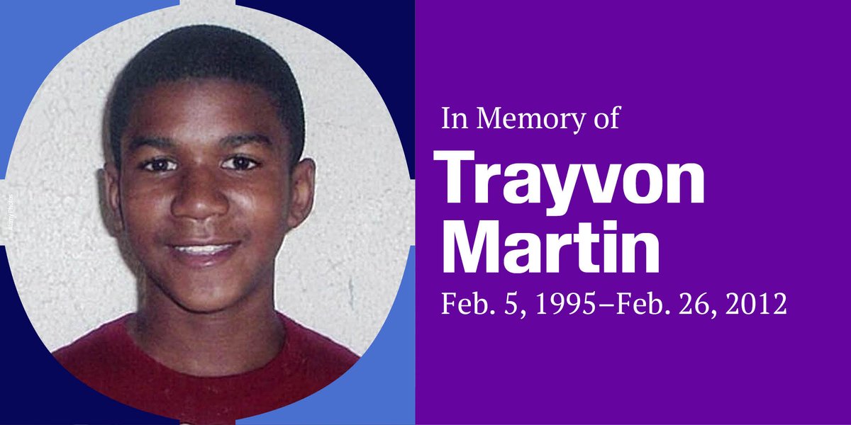 Trayvon Martin was born #OTD in 1995. 

He was killed in a racist murder in 2012. His death sparked a national conversation about racial profiling and — after the man charged in his killing was acquitted — the Black Lives Matter movement. #TheMarchContinues