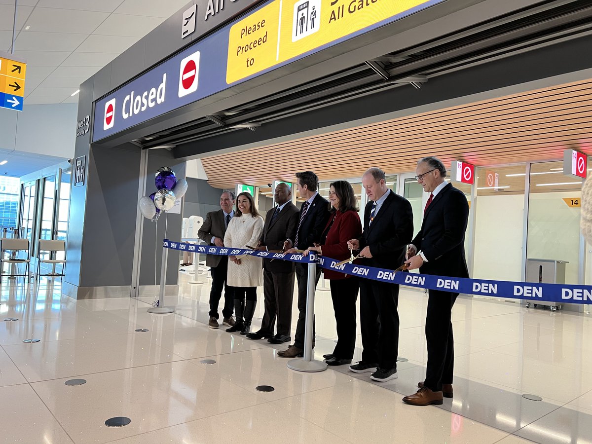 Congratulations <a href="/DENAirport/">Denver Int'l Airport</a> on officially opening the new West Checkpoint!