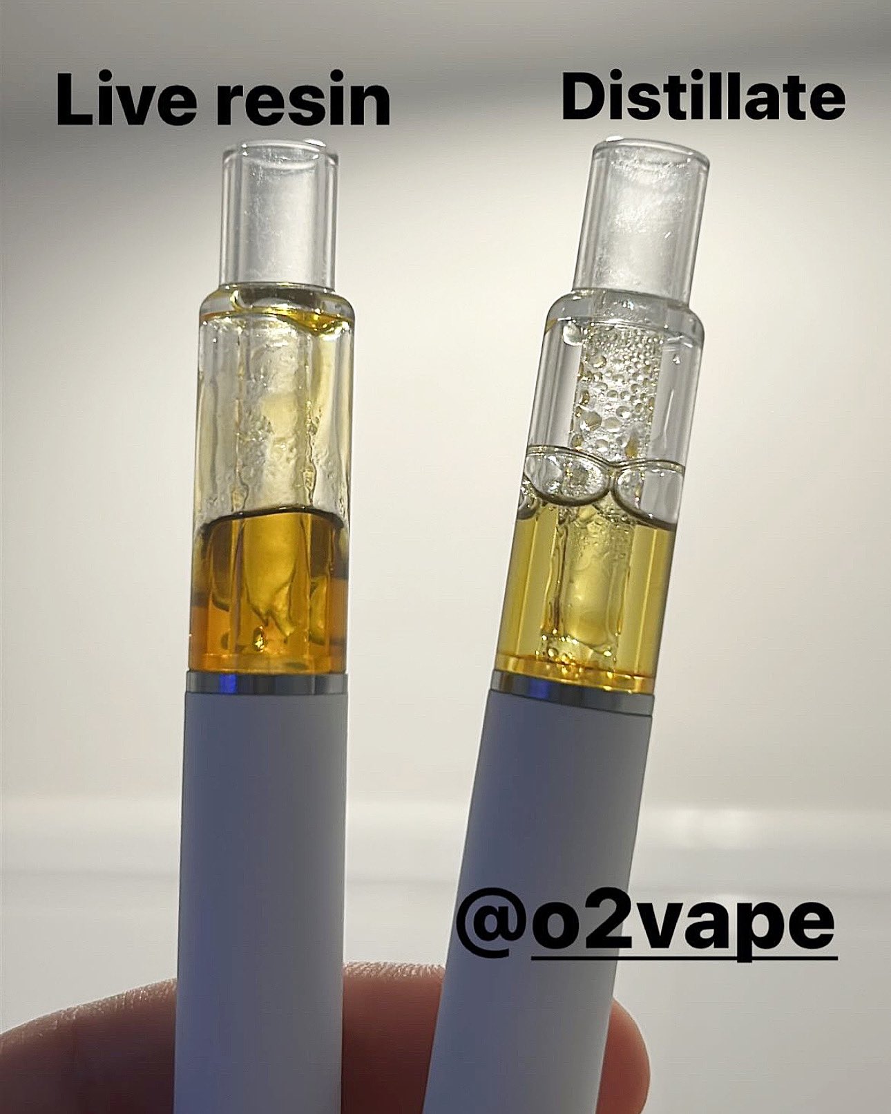 O2VAPE on X: repost @thaiboymoe Live Resin VS. distillate 🔥 All glass  disposable hardware from your ONLY source for innovative vape products 💨  @O2vape Were just better 💪 t.combFhSSjxpM liveresin distillate  liverosin 