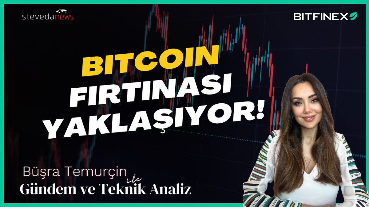 “#Bitcoin Fırtınası Yaklaşıyor!” Saat 20:00'da '@BusraTemurcin ile Gündem ve Teknik Analiz' programımızda genel piyasa analizi ile sizlerle olacağız. Bu gece muhteşem bir yayın sizleri bekliyor, kaçırmayın! 🛎️ 📌 youtube.com/live/tujC4d6jM…