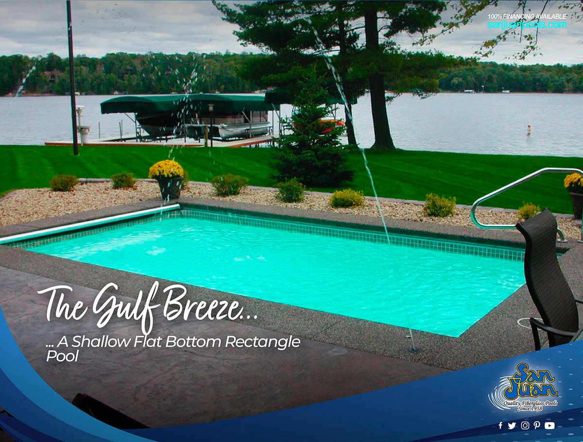 sanjuanpools's tweet image. 🌊 Dive into family fun with the Gulf Breeze by San Juan Pools! Perfect for small yards &amp;amp; swim lessons, this shallow pool promises safety &amp;amp; joy. 🏊‍♂️💦 Ready for a splash? Contact us for a free estimate today! 📞 sanjuanpools.com/fiberglass-poo… 🏊‍♂️ #FamilyPool #SanJuanPools ✨
