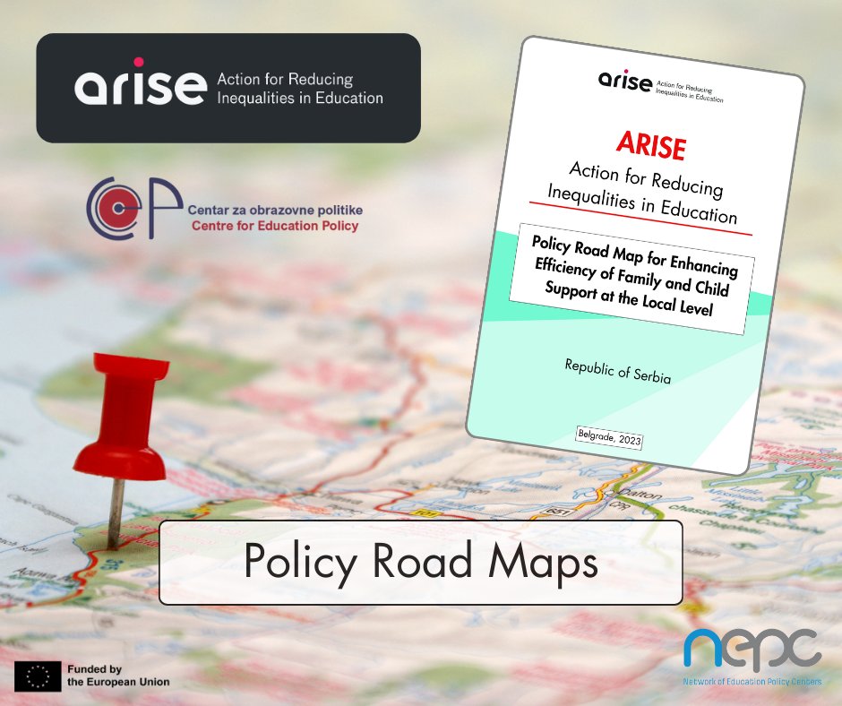 _N_E_P_C_'s tweet photo. 🗺️ The @NetworkArise initiative Policy road maps for Serbia are out! 

📚 Published by our partners @CEP_Belgrade, this document outlines recommendations for policymakers in education.

▪️ Available in English and Serbian

🔍 Read here: https://t.co/g2V9tAogH2 https://t.co/lyDa7syDi9