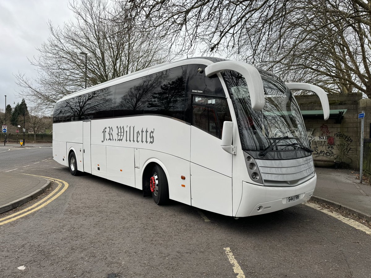 “Miss Chanandler Bong” arrives at Burrows Coaches today! 49 seat executive coach PSVAR Compliant, on board toilet facilities and air-conditioning. 

Thank you LucyJane taxi service this morning!