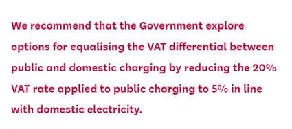 📢Out now- our report on Electric Vehicles, calling on Government to: ⚖️Equalise VAT for home and public charging ⚡️Urgently accelerate the rollout of public charging infrastructure 📰Read more: committees.parliament.uk/committee/515/… 👨‍💻Summary of key recommendations: ukparliament.shorthandstories.com/electric-vehic…