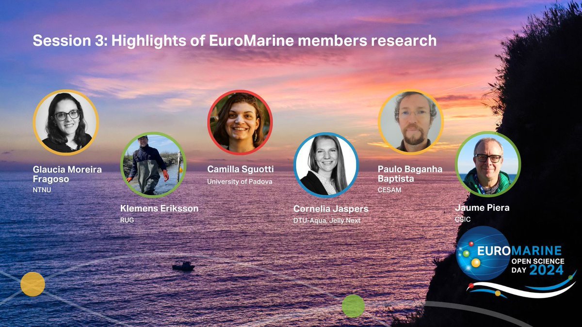 📣 🌊Open Science Day Session 3 will be highlighting our #EuroMarine members research with experts from @DTUtweet, @UniPadova, @univgroningen, @NTNU, @CSIC & @CESAM_Univ! Find out more about the agenda and register below👇 📆13 Feb, Bologna ✍️buff.ly/48LQ8kc