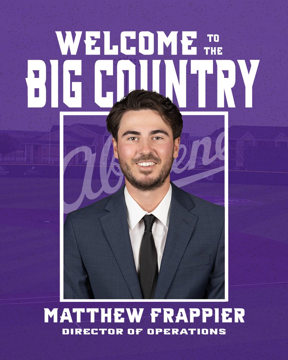 Welcome to the Big Country!!

We are excited to add Matthew Frappier to our coaching staff!

#ATO | #GoWildcats