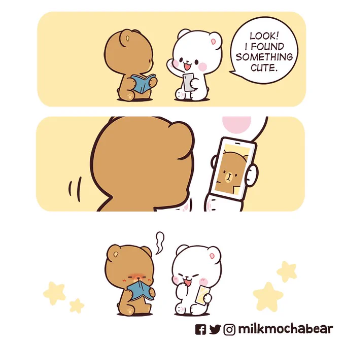Something cute ❤️
---
Feel free to mention your cutest person~! 💕

#milkmochabear
#milkandmocha 