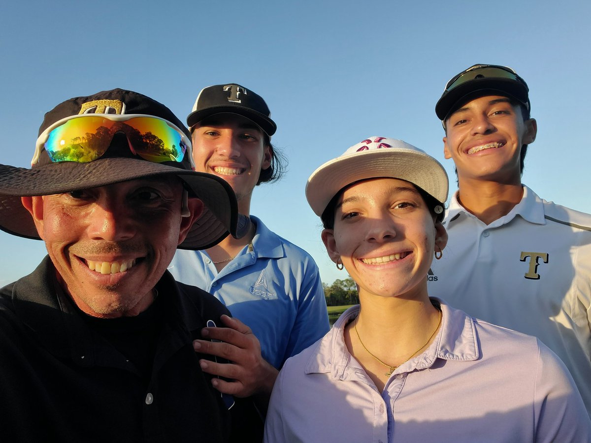 A little Sunday afternoon golf with <a href="/JennaMissett/">JennaMissett</a> and <a href="/RaymondMissett/">Raymond Ali Missett</a>, getting her ready for <a href="/sfpga_jrtour/">South Florida PGA Junior Tour</a> season debut this weekend. Raymond's senior baseball season opener is next Tuesday 6pm at South Fork. Both are #uncommited. #classof2024 #classof2025