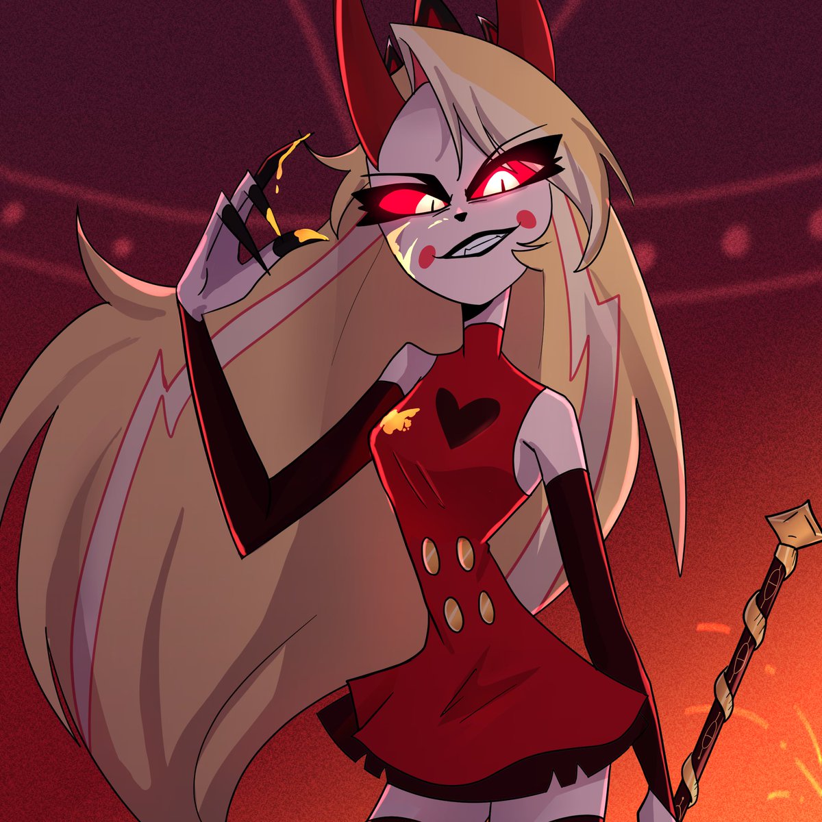 solace_soulless's tweet photo. Just wanted to doodle a quick Charlie cause that finale fit is ✨perfection✨

#HazbinHotel #HazbinHotelCharlie https://t.co/nRQVGCCOij