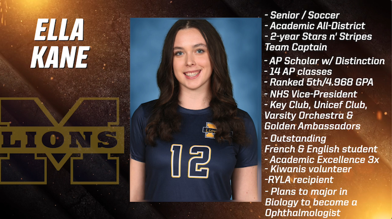 Congratulations to @mhslionettes athlete Ella Kane on being named the Dennis Baker State Farm Scholar-Athlete of the Week!  <a href="/MHSLions/">McKinney High School</a> youtu.be/Up8d3fiGeNg