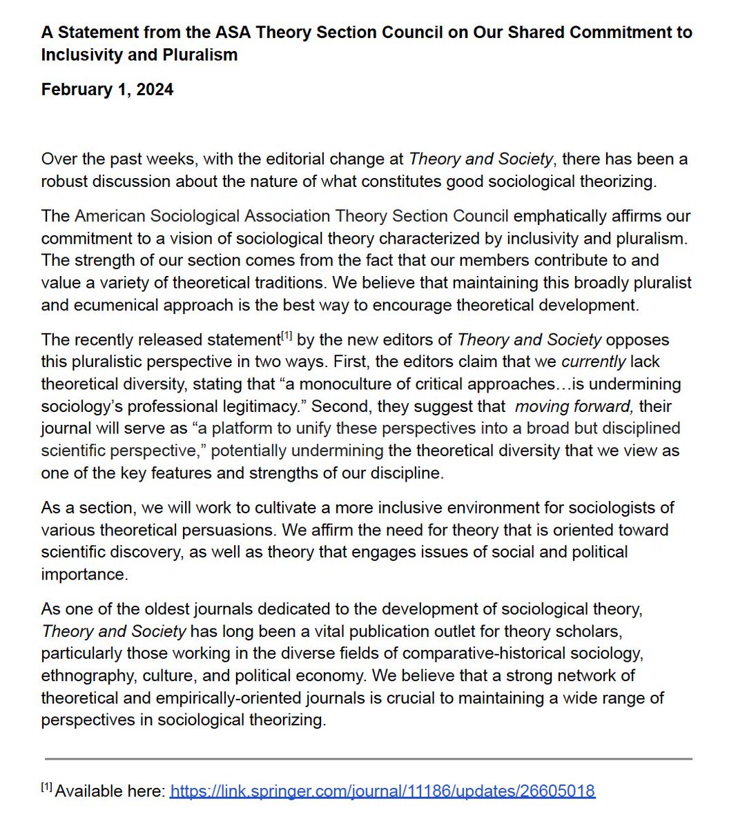 ASA Theory Section tweet media