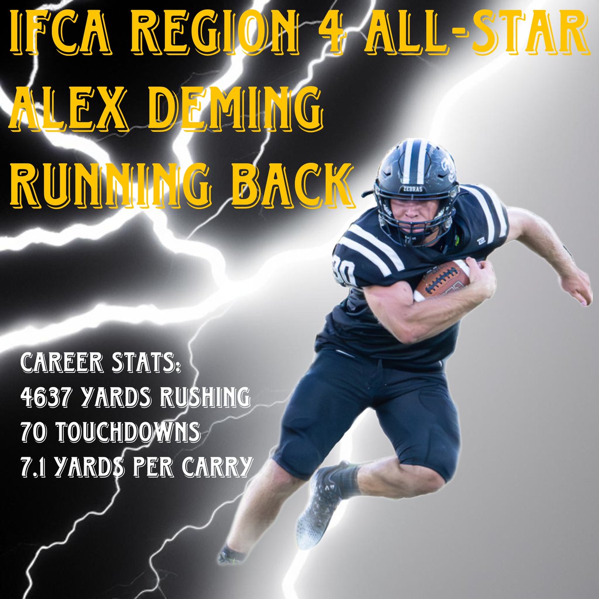 Congratulations to Brady Beck and Alex Alex Deming on being named to the IFCA Region 4 All-Star Team! <a href="/ZebraAD1/">Rochester Zebra AD</a> <a href="/IfcaRegion4/">IFCA Region 4</a>