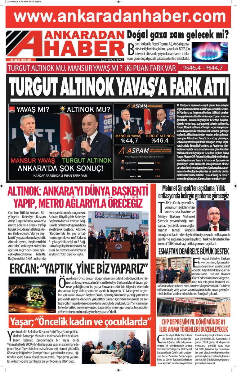 Altınok'tan Yavaş'a Fark!
