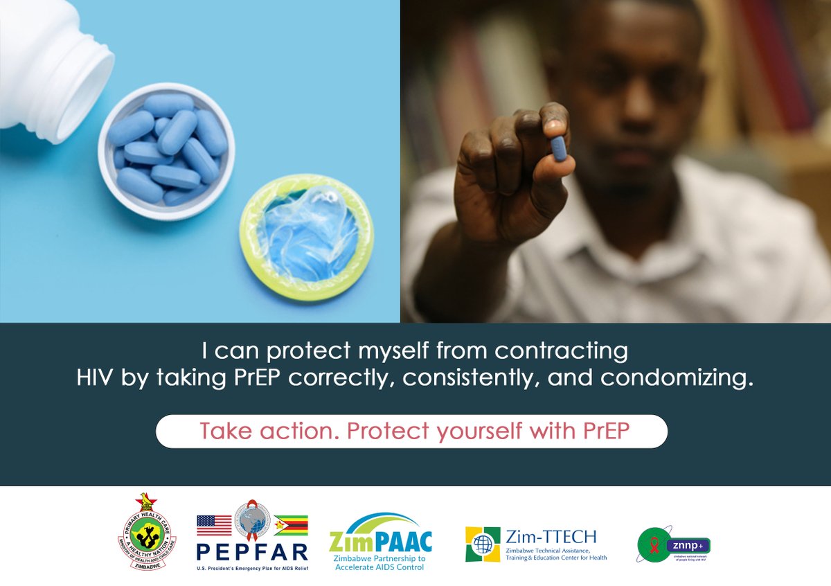 Taking PrEP correctly and consistently as prescribed helps protect you from contracting HIV. Don`t forget to #condomize too