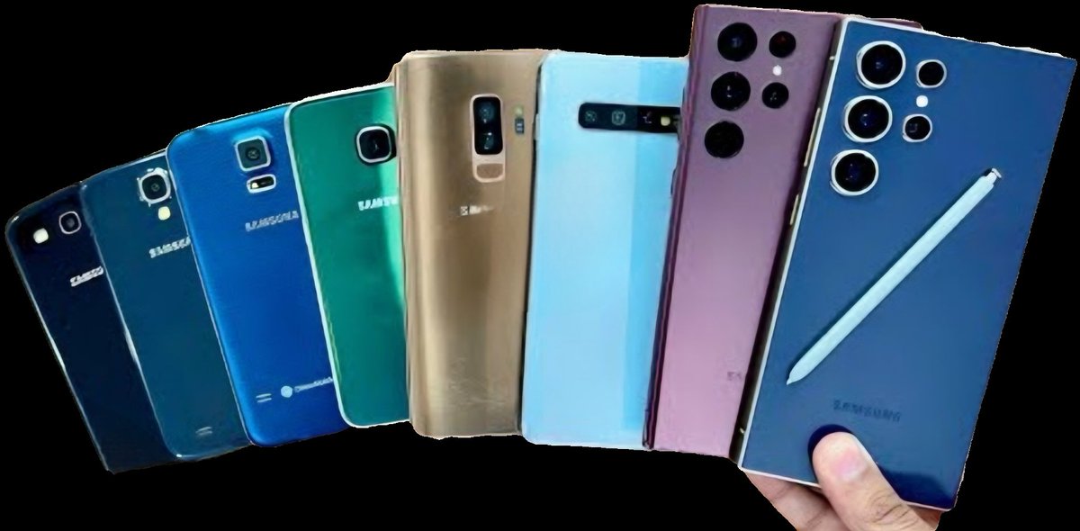 RZ370Z's tweet photo. Who have better design Apple or Samsung you'd be the judge that's every galaxy ever invented and every iPhone ever- The first one but we all know what that look like https://t.co/H7IHwGdRV9