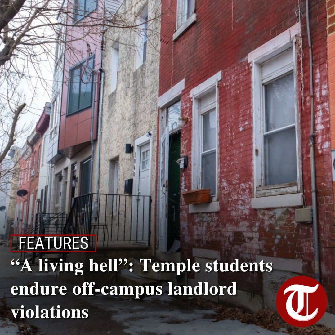 Temple students living off-campus frequently deal with uninhabitable living conditions, unhelpful landlords and Department of Licenses and Inspections violations.

🔗temple-news.com/a-living-hell-…