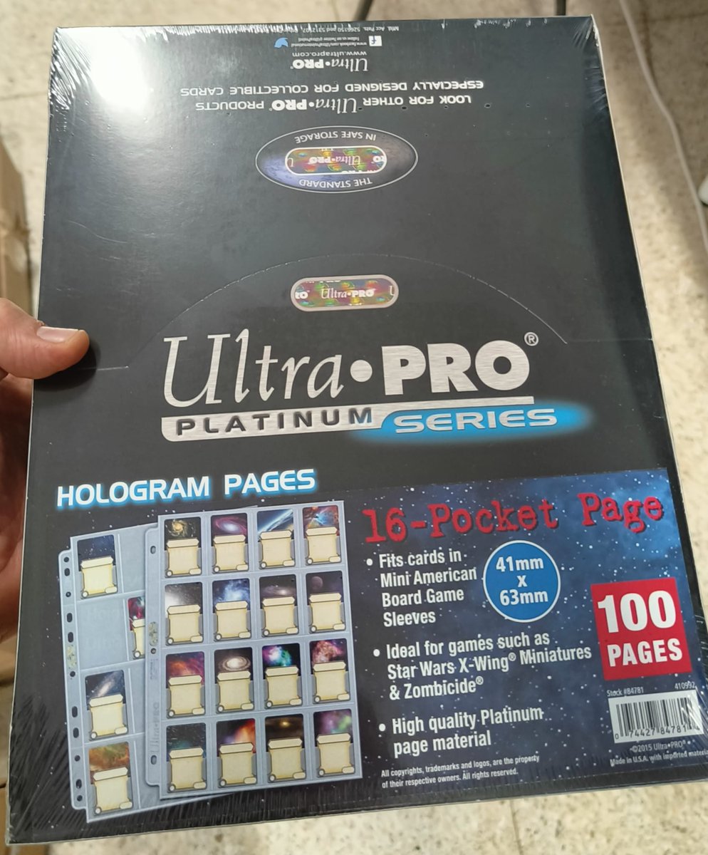 tenpristine's tweet image. De nuevo en Stock
Las hojas más buscadas. Las hojas de 16 bolsillos.
#Thehobby #UltraPro #coleccionismo #collect #Supplies #cards #cromos #pokemon #magic #tradingcards #hobby #sports #10pristine