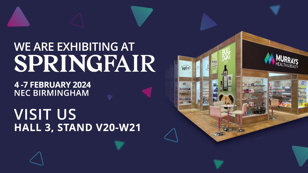 Murrays Health &amp; Beauty is currently exhibiting at the NEC Birmingham Springfair.
Join us at stand V20-W21 in hall 3, where we are proudly presenting a curated selection of our brands and products.

#UKPharmacy #IndependentPharmacy #LocalPharmacy #PharmacyLife
