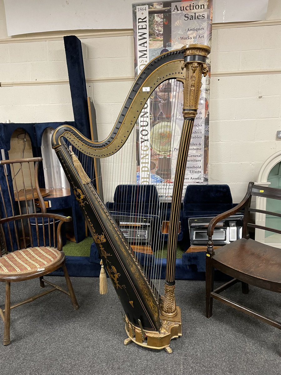 melvynprior's tweet photo. What’s @ColinYoungAWA harping on about this week? It’s #RegencyPeriod at @GoldingYoung #Grantham auction rooms #Harp #Antiques #Collectables https://t.co/R0mfHh3uhg https://t.co/OPX8ewp49A