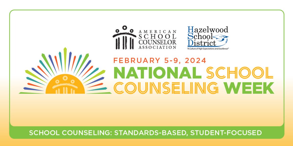 HSD community, please help us celebrate National School Counseling Week, February 5-9, by taking the time to thank your school's counselor(s) and recognize them for helping to guide our students in the classroom and life. Thank you for all that you do! #RaiseYourVoiceForHSD