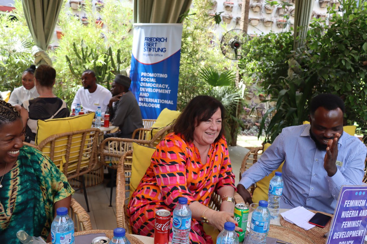 Democracy, Feminism, Youth and the importance of Trade Unions - these and more topics were covered during our World Café Discussion with H.E. the German Minister for Economic Cooperation and Development @SvenjaSchulze68, her delegation and various Partners of @fes_nigeria.