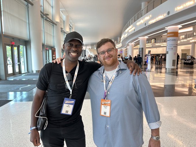 Marshall Long (@_ogbtc_) on Twitter photo Catching up with homies is the best part of conferences. <a href="/obi/">Obi Nwosu 🔅</a> <a href="/FelixWeis/">Felix Weis</a> taking the picture!
Known these dudes for over almost a decade now! And what a decade it's been! Catching up with homies is the best part of conferences. <a href="/obi/">Obi Nwosu 🔅</a> <a href="/FelixWeis/">Felix Weis</a> taking the picture!
Known these dudes for over almost a decade now! And what a decade it's been!