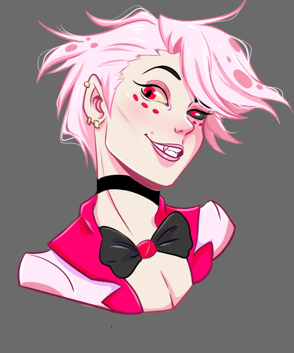 HolicDraw's tweet image. this is my version of Angel Dust  @HazbinHotel  #angeldust #fanart