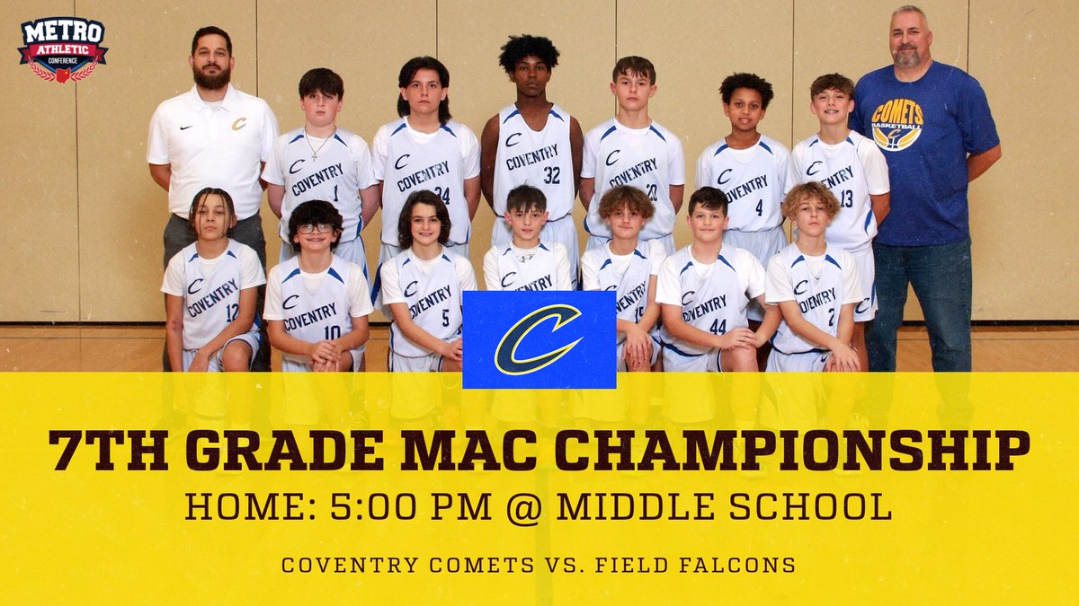 Come out tonight and cheer on the 7th grade boys basketball team!
Tickets: MAC link  for purchase.
Seniors 60 and over free
macakron.hometownticketing.com/embed/all