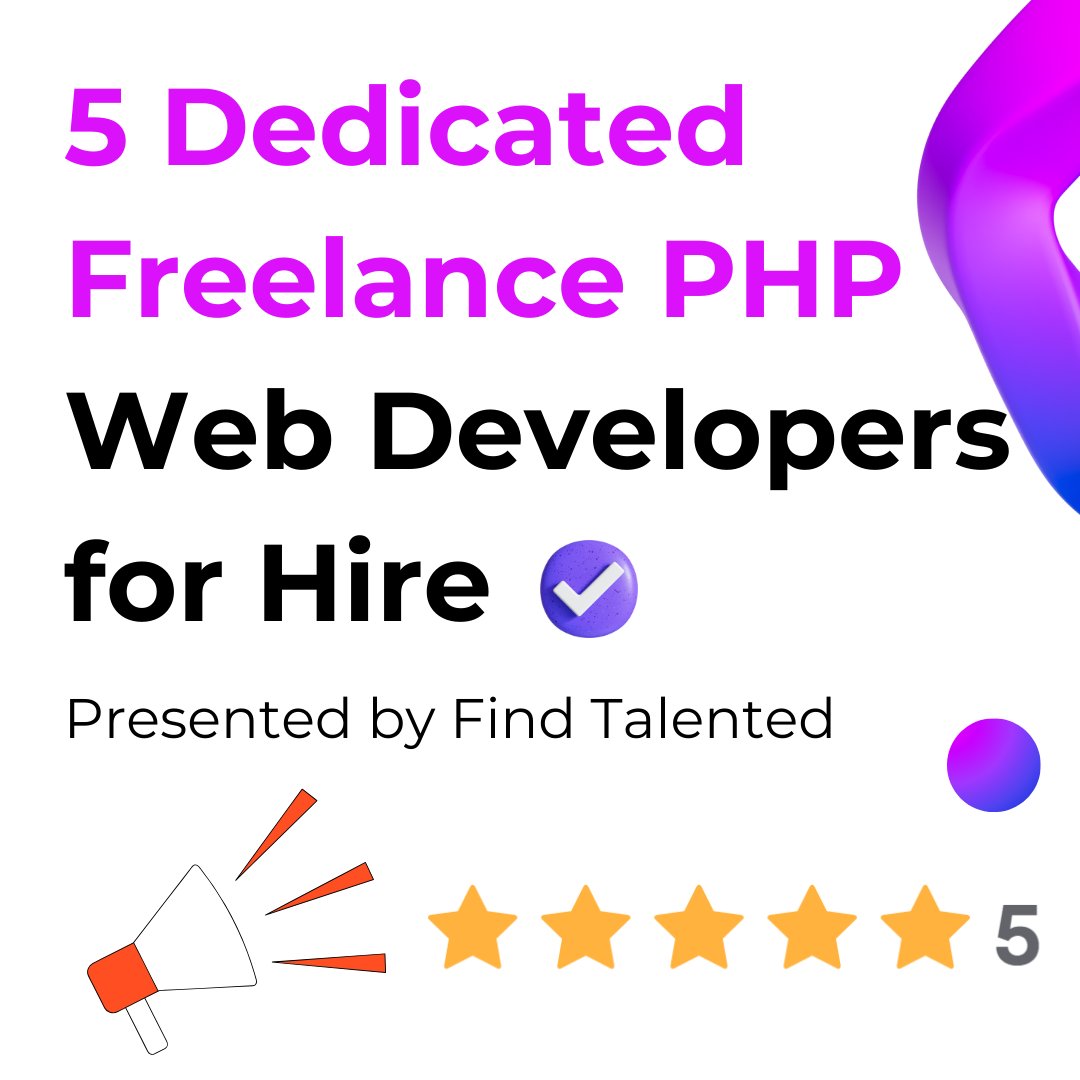 hirefreelancet's tweet image. 5 Dedicated Freelance PHP Web Developers for Hire
In this article, we unveil a curated list of 5 highly skilled freelance PHP web developers available for hire.
Read More:linkedin.com/pulse/5-dedica…
#PHPWebDevelopers #phpdevelopment #PHPEXPERT #Freelance #PHP #WebDevelopers #Hire