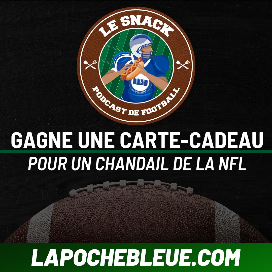 DERNIÈRE CHANCE POUR LE CONCOURS | Tu aimerais gagner un certificat afin de te procurer LE chandail de l'équipe de ton choix? Direction notre site web pour écrire ta prédiction du Super Bowl 👇🏈
lapochebleue.com/concours/
#NFL #LeSnack <a href="/CASinotteTVAS/">CA Sinotte</a> <a href="/martin_juneau/">Martin 'Juju' Juneau</a> <a href="/lapochebleue/">La Poche Bleue</a>