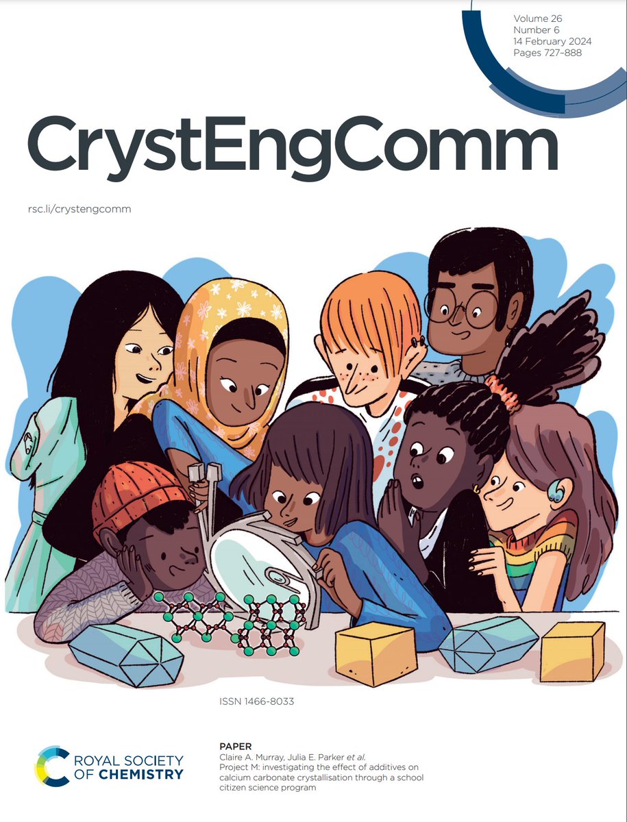 This @CrystEngComm front cover is for all our Project M Scientists. We appreciate you and your contributions to #CitizenScience and to #Chemistry. Our project would not have been the same without you, and it was an honour to be co-authors on our paper! pubs.rsc.org/en/content/art…