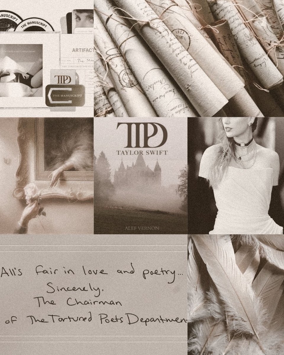 Can we talk about THE AESTHETICS of TTPD? 🤍📜