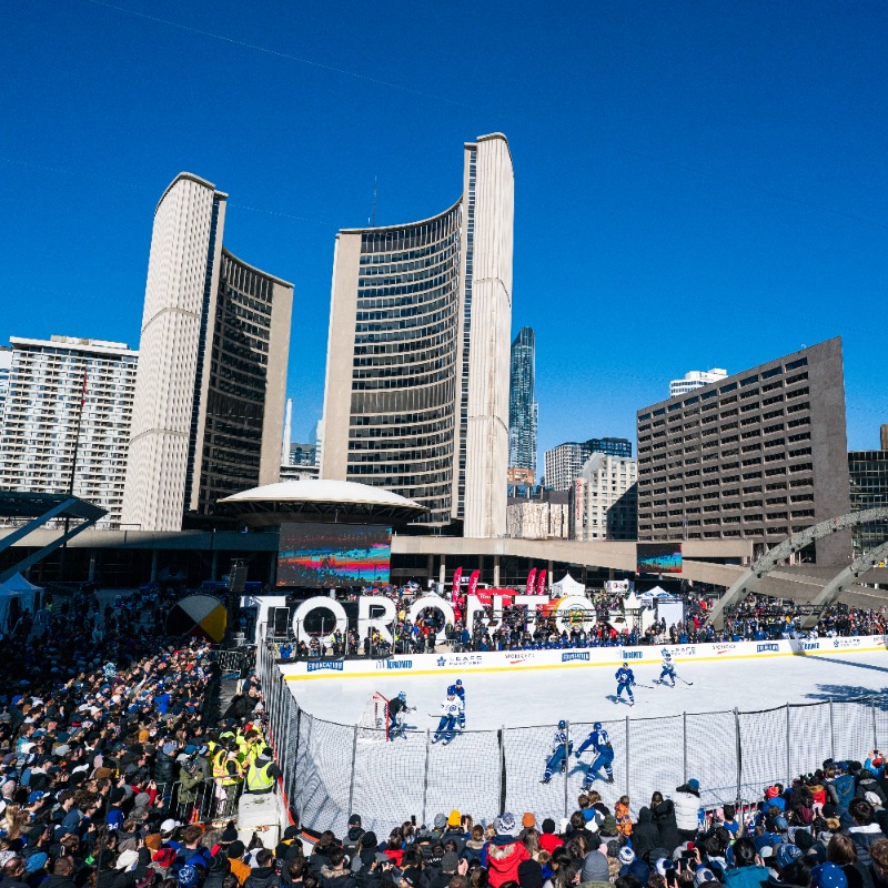 MapleLeafs's tweet photo. See y'all there ❄️

Our annual outdoor practice presented by @SportChek is this Thursday at Nathan Phillips Square