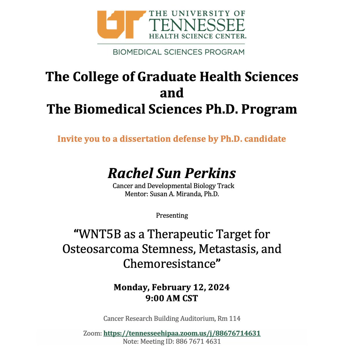 UTHSC Biomedical Sciences Grad Program tweet media