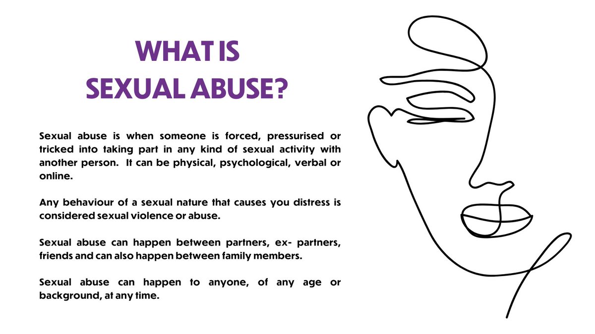 On day two of Sexual Abuse & Sexual Violence Awareness Week it’s important to understand what sexual abuse & violence is. If you would like more information on support visit: womensaidni.org