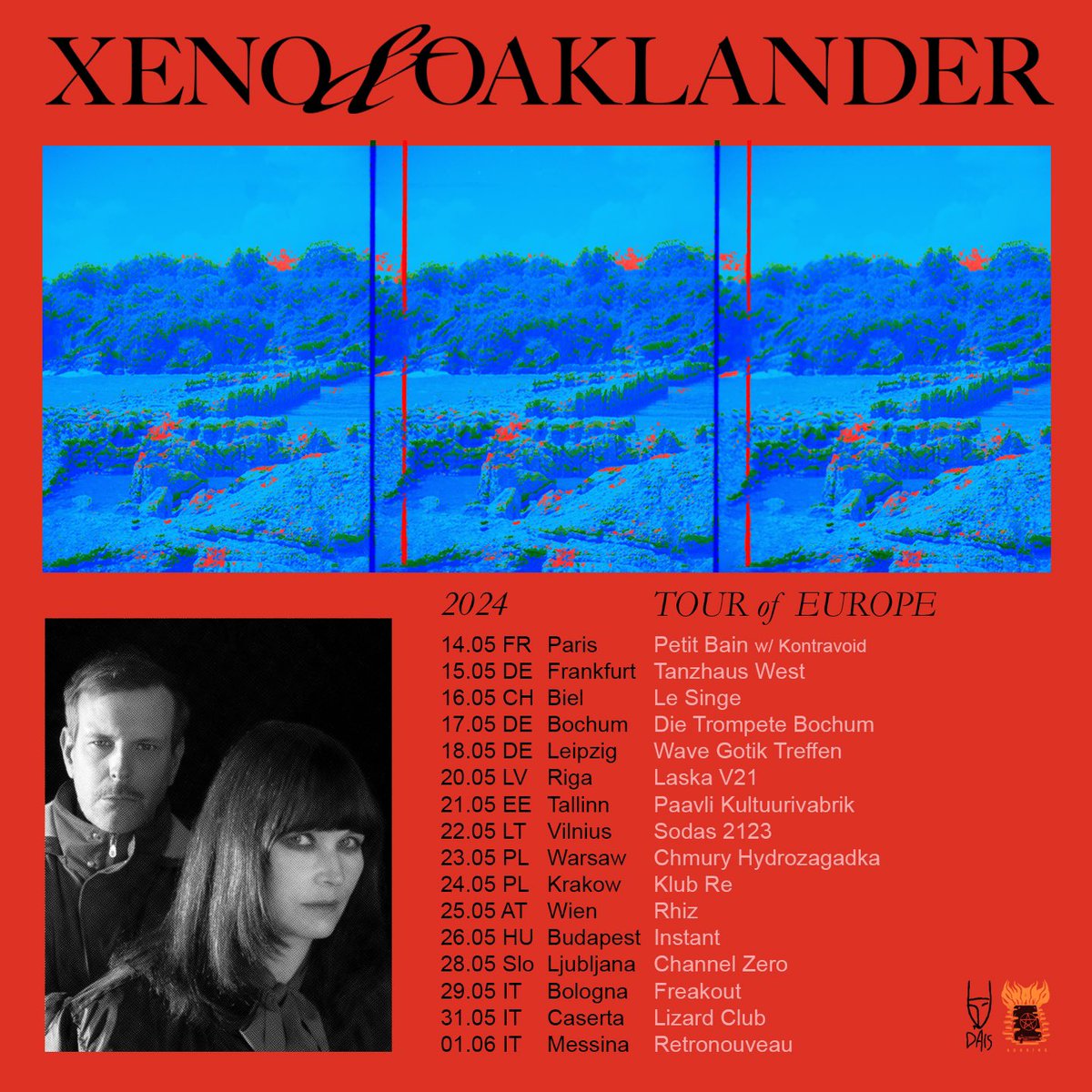 #xenoandoaklander Tour of Europe 2024