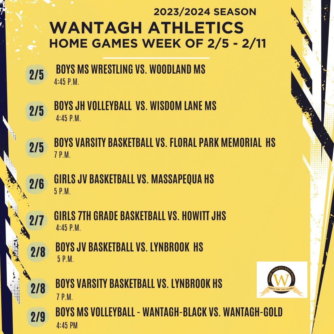 Wantagh Athletics (@Wantagh_Warrior) on Twitter photo 2024-02-05 15:19:48